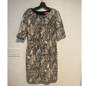 Betsey Johnson Snake Print Sheath Dress
